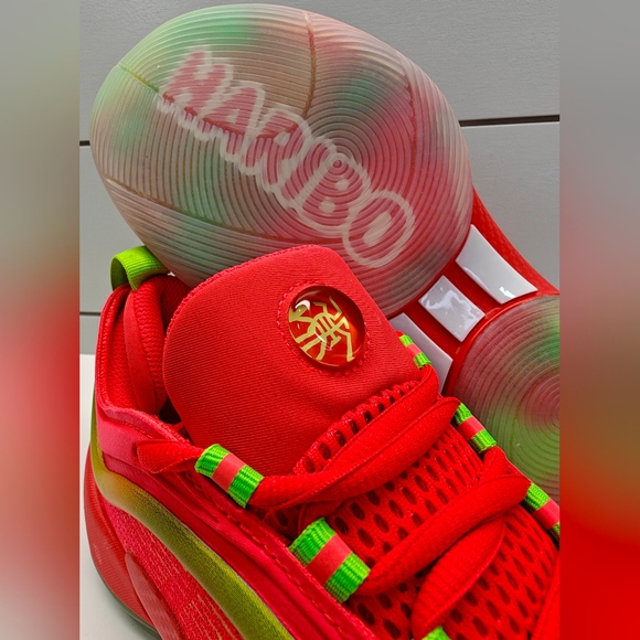 5Y Adidas Haribo Gummy Bears D.O.N. Issue 6 SMU Lucid Red Basketball Sneakers - Picture 6 of 11
